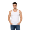 Altimas Men's Cotton Sleeveless Vest Pack of 6 – White Innerwear for Daily Wear