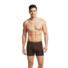 Altimas Men's Cotton Boxer Briefs – Soft Trunks with No-Roll Waistband | Dark Brown