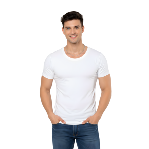Altimas Men's Cotton Half Sleeve Vest Pack of 6 – White Innerwear for Daily Wear