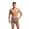 Altimas Men's Cotton Boxer Briefs – Soft Trunks with No-Roll Waistband | Light Grey