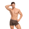 Altimas Men's Cotton Boxer Briefs – Soft Trunks with No-Roll Waistband | Brown