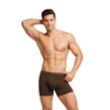 Altimas Men's Cotton Boxer Briefs – Soft Trunks with No-Roll Waistband | Dark Brown