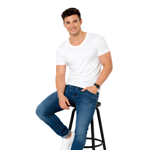 Altimas Men's Cotton Half Sleeve Vest Pack of 6 – White Innerwear for Daily Wear