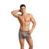 Altimas Men's Cotton Boxer Briefs – Soft Trunks with No-Roll Waistband | Light Grey