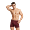 3 Altimas Men's Cotton Boxer Briefs – Soft Trunks with No-Roll Waistband | Maroon