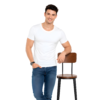 Altimas Men's Cotton Half Sleeve Vest Pack of 6 – White Innerwear for Daily Wear