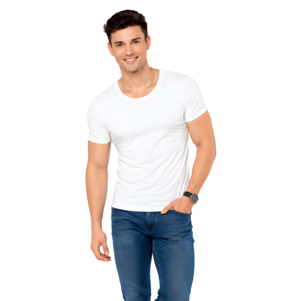 Altimas Men's Cotton Half Sleeve Vest Pack of 6 – White Innerwear for Daily Wear